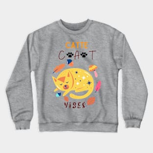 Catte Cat Vibes Crewneck Sweatshirt